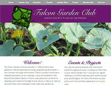 Tablet Screenshot of falcongardenclub.org